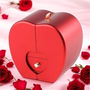 ✅Chic Red Jewelry Box